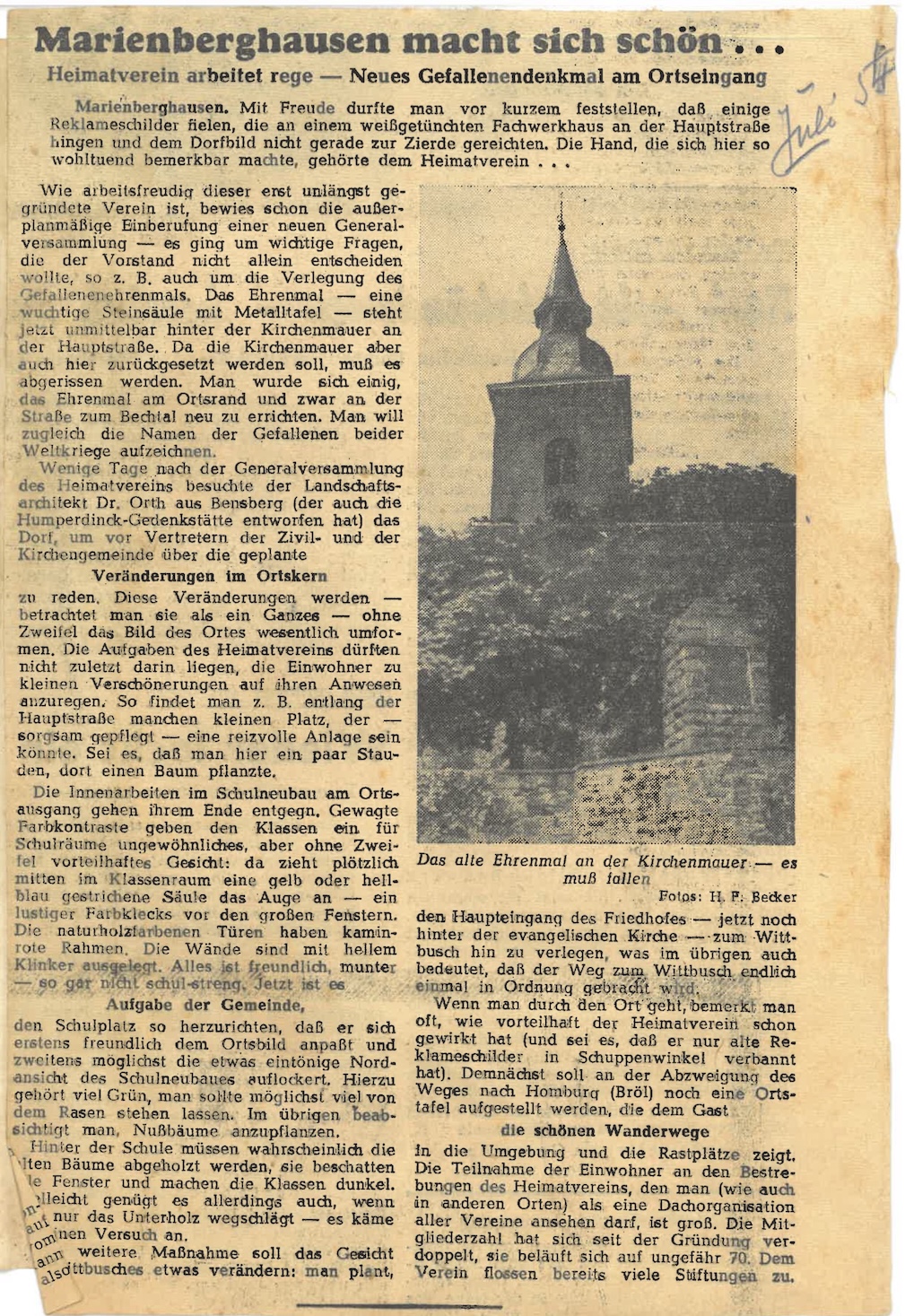 Marienberghausen macht sich schön