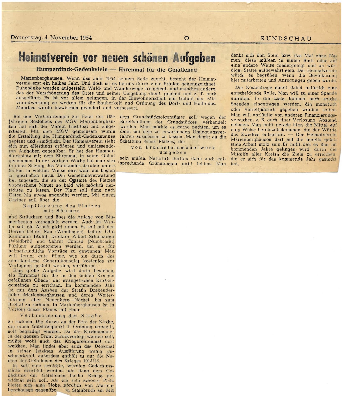 Heimatverein vor schönen neuen Aufgaben