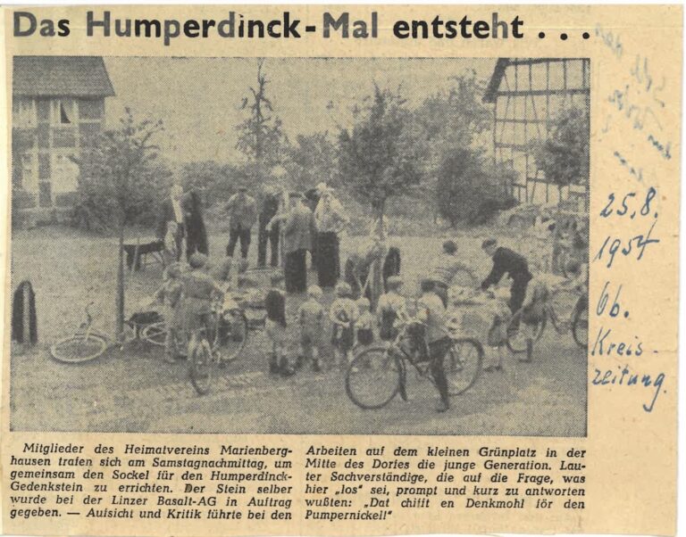 Das Humperdinck-Mal entsteht