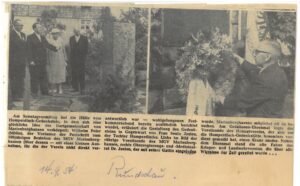 Einweihung des Humperdinck Denkmals