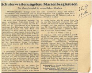 Schulerweiterungsbau Marienberghausen