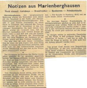 Notizen aus Marienberghausen