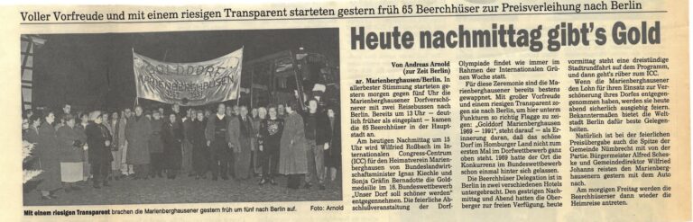 Heute Nachtmittag gibt es Gold