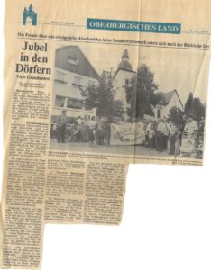 Jubel in den Dörfern