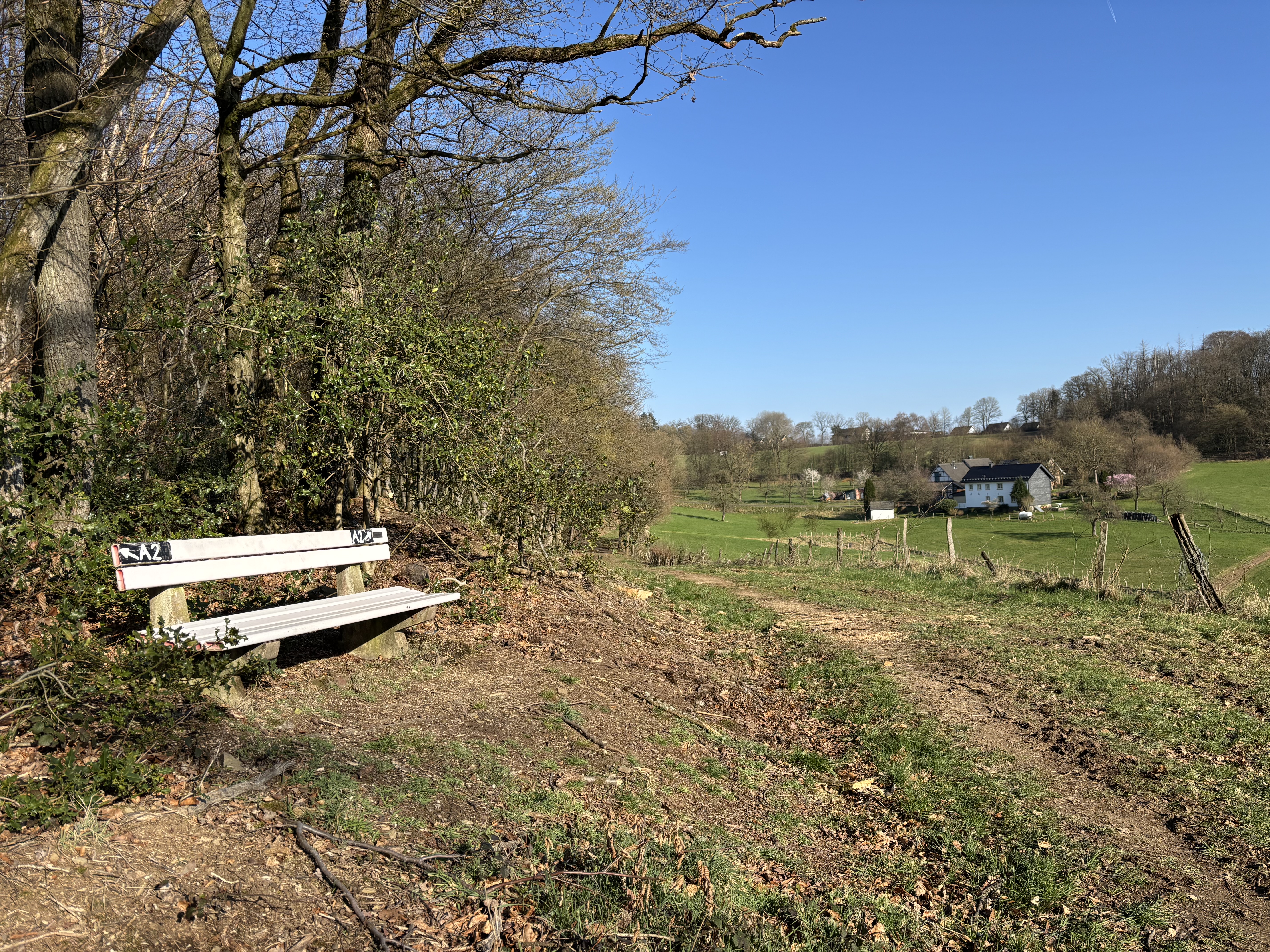 Übersicht der Ruhebänke